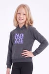 Kız Çocuk Baskılı Kanguru Cepli Uzun Kollu Kapüşonlu Sweatshirt