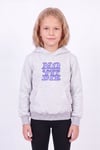 Kız Çocuk Baskılı Kanguru Cepli Uzun Kollu Kapüşonlu Sweatshirt