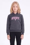 Kız Çocuk Baskılı Kanguru Cepli Uzun Kollu Kapüşonlu Sweatshirt