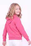 Kız Çocuk Baskılı Kanguru Cepli Uzun Kollu Kapüşonlu Sweatshirt
