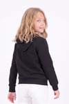Kız Çocuk Baskılı Kanguru Cepli Uzun Kollu Kapüşonlu Sweatshirt