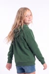 Kız Çocuk Baskılı Kanguru Cepli Uzun Kollu Kapüşonlu Sweatshirt