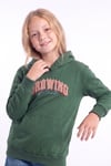 Kız Çocuk Baskılı Kanguru Cepli Uzun Kollu Kapüşonlu Sweatshirt