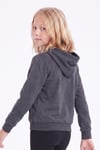 Kız Çocuk Baskılı Kanguru Cepli Uzun Kollu Kapüşonlu Sweatshirt
