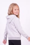 Kız Çocuk Baskılı Kanguru Cepli Uzun Kollu Kapüşonlu Sweatshirt