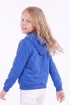Kız Çocuk Baskılı Kanguru Cepli Uzun Kollu Kapüşonlu Sweatshirt