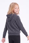 Kız Çocuk Baskılı Kanguru Cepli Uzun Kollu Kapüşonlu Sweatshirt