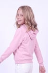 Kız Çocuk Baskılı Kanguru Cepli Uzun Kollu Kapüşonlu Sweatshirt