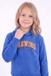 Kız Çocuk Baskılı Kanguru Cepli Uzun Kollu Kapüşonlu Sweatshirt
