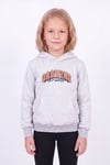 Kız Çocuk Baskılı Kanguru Cepli Uzun Kollu Kapüşonlu Sweatshirt