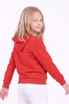 Kız Çocuk Baskılı Kanguru Cepli Uzun Kollu Kapüşonlu Sweatshirt