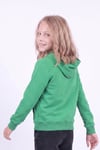 Kız Çocuk Baskılı Kanguru Cepli Uzun Kollu Kapüşonlu Sweatshirt