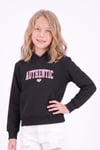 Kız Çocuk Baskılı Kanguru Cepli Uzun Kollu Kapüşonlu Sweatshirt