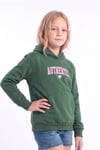 Kız Çocuk Baskılı Kanguru Cepli Uzun Kollu Kapüşonlu Sweatshirt