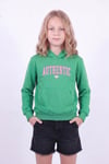 Kız Çocuk Baskılı Kanguru Cepli Uzun Kollu Kapüşonlu Sweatshirt