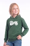 Kız Çocuk Baskılı Kanguru Cepli Uzun Kollu Kapüşonlu Sweatshirt