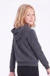 Kız Çocuk Baskılı Kanguru Cepli Uzun Kollu Kapüşonlu Sweatshirt