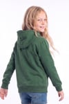 Kız Çocuk Baskılı Kanguru Cepli Uzun Kollu Kapüşonlu Sweatshirt