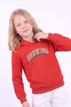 Kız Çocuk Baskılı Kanguru Cepli Uzun Kollu Kapüşonlu Sweatshirt