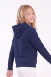 Kız Çocuk Baskılı Kanguru Cepli Uzun Kollu Kapüşonlu Sweatshirt