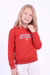 Kız Çocuk Baskılı Kanguru Cepli Uzun Kollu Kapüşonlu Sweatshirt