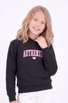 Kız Çocuk Baskılı Kanguru Cepli Uzun Kollu Kapüşonlu Sweatshirt