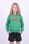 Kız Çocuk Baskılı Kanguru Cepli Uzun Kollu Kapüşonlu Sweatshirt