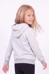 Kız Çocuk Baskılı Kanguru Cepli Uzun Kollu Kapüşonlu Sweatshirt