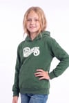 Kız Çocuk Baskılı Kanguru Cepli Uzun Kollu Kapüşonlu Sweatshirt