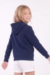 Kız Çocuk Baskılı Kanguru Cepli Uzun Kollu Kapüşonlu Sweatshirt