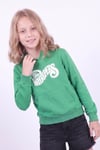 Kız Çocuk Baskılı Kanguru Cepli Uzun Kollu Kapüşonlu Sweatshirt