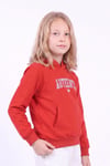 Kız Çocuk Baskılı Kanguru Cepli Uzun Kollu Kapüşonlu Sweatshirt