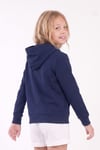 Kız Çocuk Baskılı Kanguru Cepli Uzun Kollu Kapüşonlu Sweatshirt