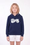Kız Çocuk Baskılı Kanguru Cepli Uzun Kollu Kapüşonlu Sweatshirt