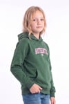 Kız Çocuk Baskılı Kanguru Cepli Uzun Kollu Kapüşonlu Sweatshirt