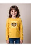 KIZ ÇOCUK BİSİKLET YAKA 3'LÜ BASİC SWEATSHİRT