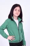 Kız Çocuk Dik Yaka Fermuarlı Basic Sweatshirt