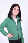 Kız Çocuk Dik Yaka Fermuarlı Basic Sweatshirt