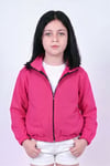 Kız Çocuk Dik Yaka Fermuarlı Basic Sweatshirt