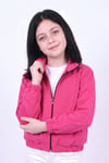Kız Çocuk Dik Yaka Fermuarlı Basic Sweatshirt