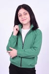 Kız Çocuk Dik Yaka Fermuarlı Basic Sweatshirt