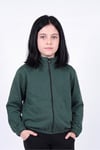 Kız Çocuk Dik Yaka Fermuarlı Basic Sweatshirt