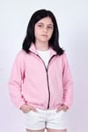 Kız Çocuk Dik Yaka Fermuarlı Basic Sweatshirt