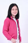 Kız Çocuk Dik Yaka Fermuarlı Basic Sweatshirt