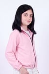 Kız Çocuk Dik Yaka Fermuarlı Basic Sweatshirt