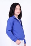 Kız Çocuk Dik Yaka Fermuarlı Basic Sweatshirt