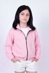 Kız Çocuk Dik Yaka Fermuarlı Basic Sweatshirt