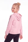 Kız Çocuk Kapüşonlu Kanguru Cepli Şerit Detaylı Sweatshirt