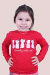 Kız Çocuk Uzun Kol Basic 3'lü Sweatshirt