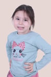 Kız Çocuk Uzun Kol Basic 3'lü Sweatshirt